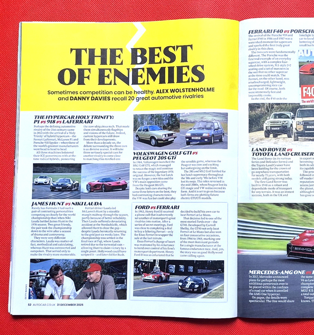 Autocar 31 Dec 2025 – MUSTANG GTD – DAKAR RALLY FORD RAPTOR T1+ – USED CLIO RS