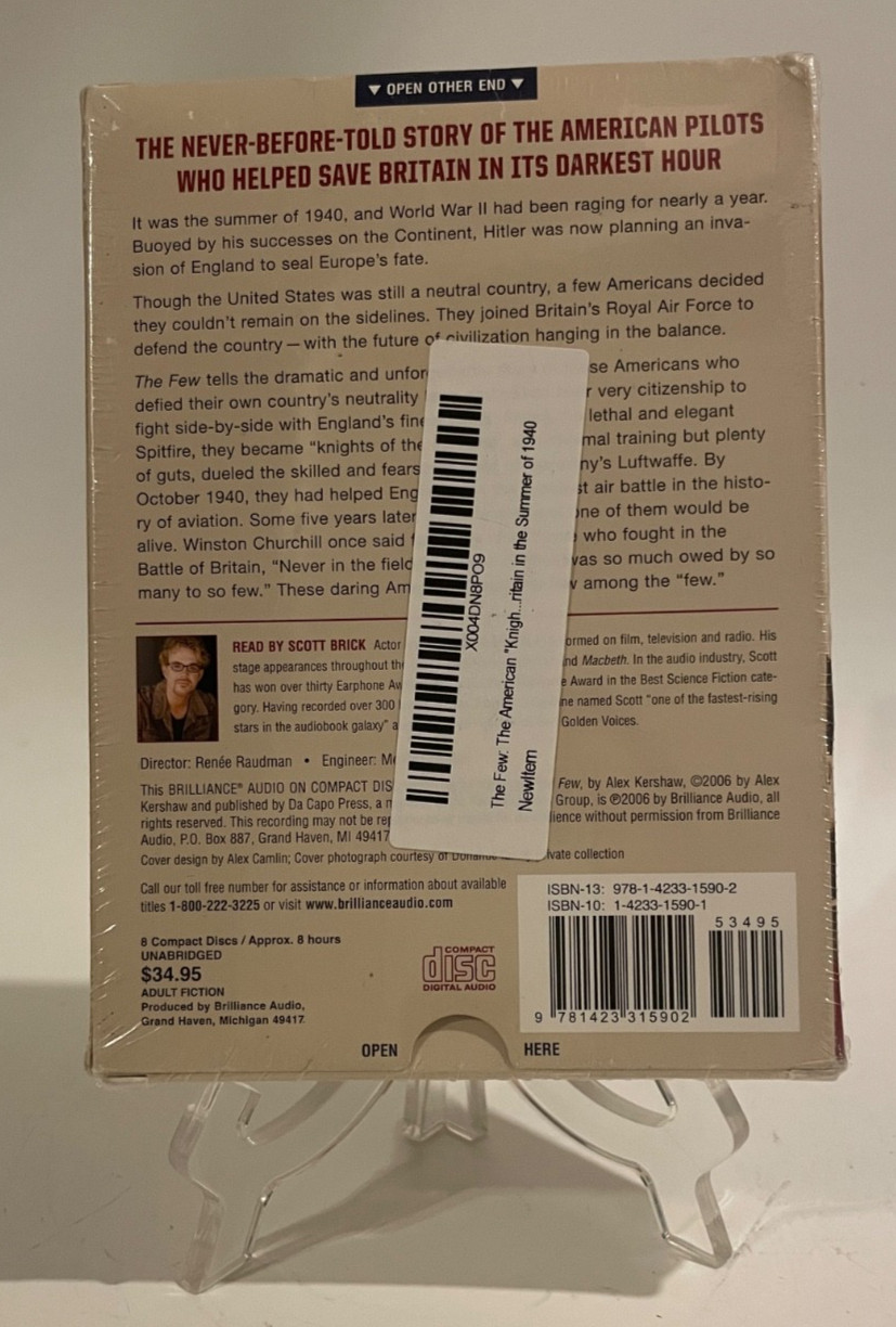 2006 The Few American Knights of the Air by Alex Kershaw Audiobook on 8 x CDs