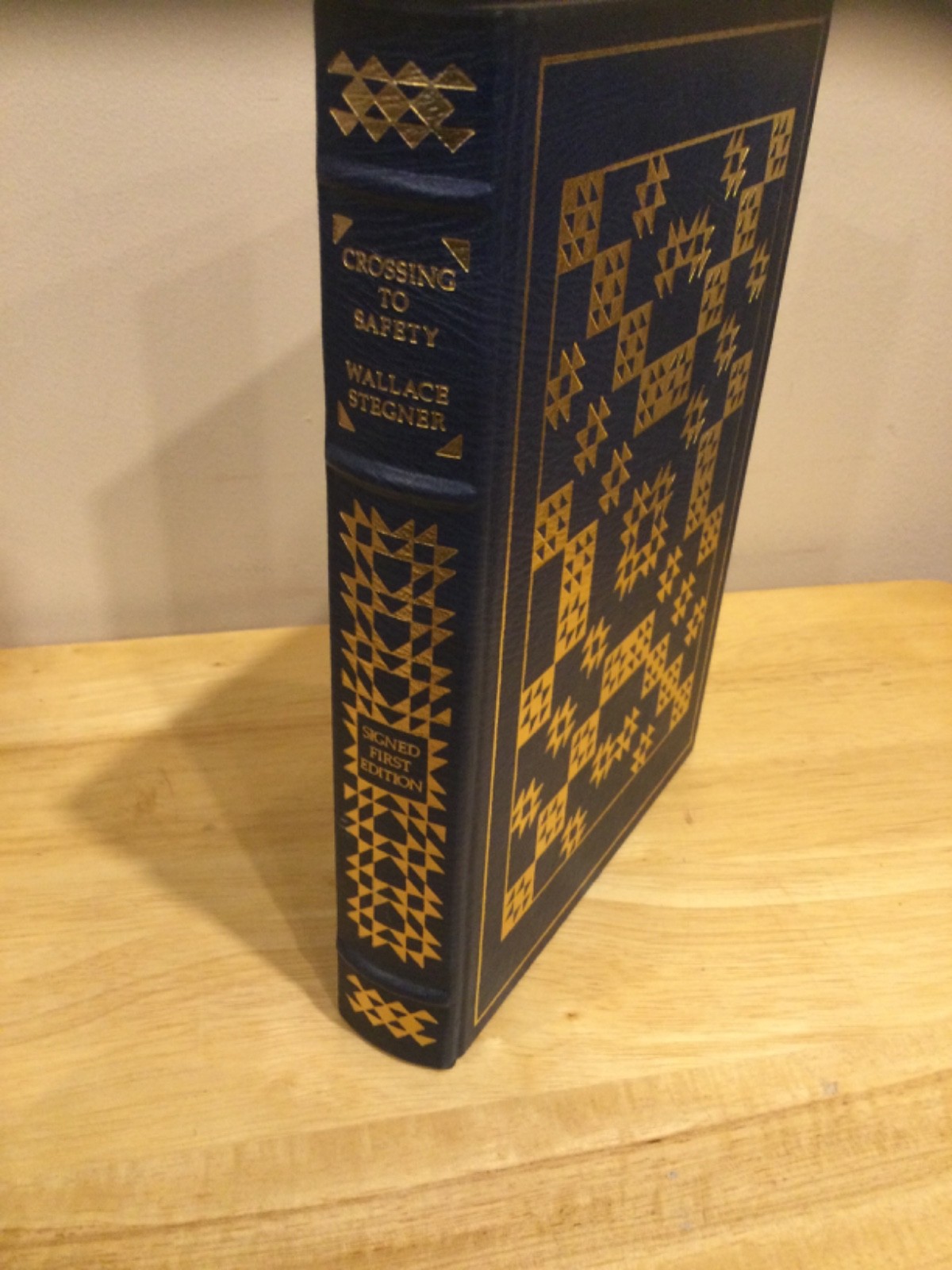 Crossing To Safety By Wallace Stegner – SIGNED Franklin Library Leather