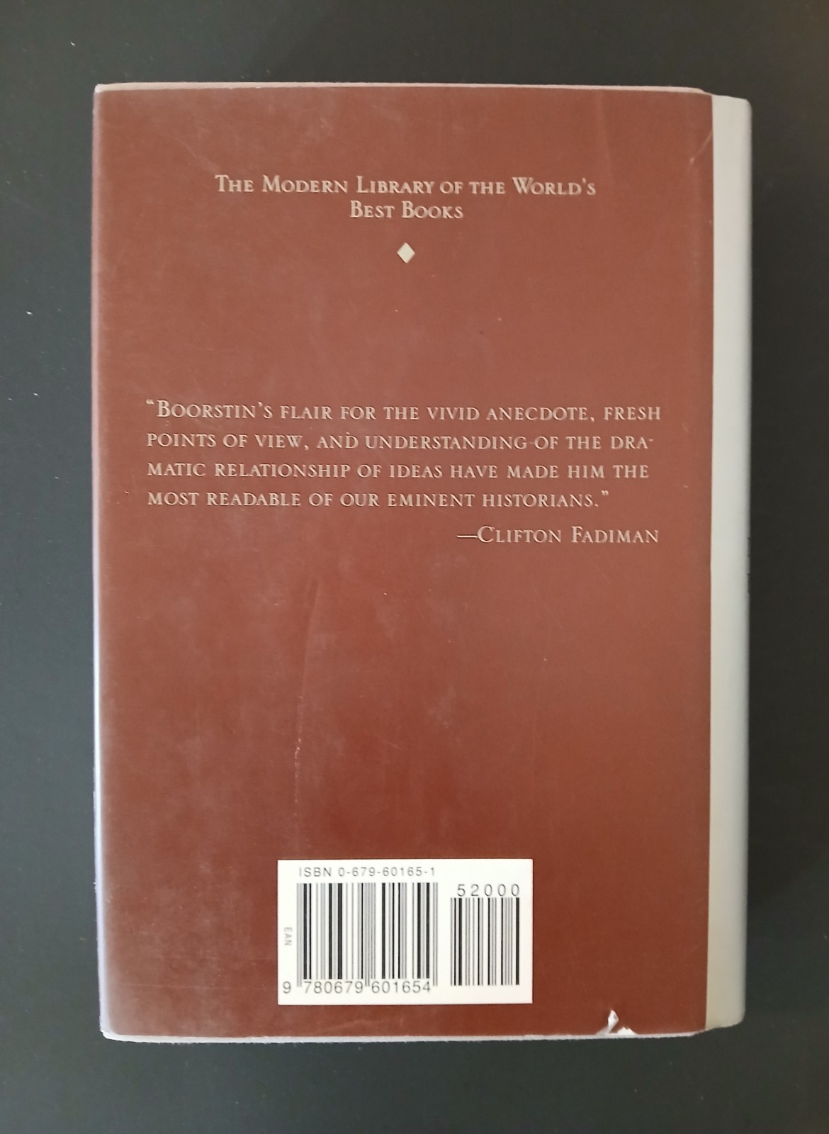The Daniel J. Boorstin Reader Modern Library Hardcover 1995 First Edition