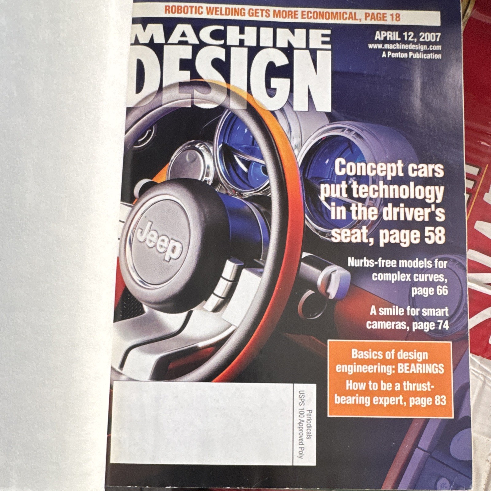 Machine Design magazine stack April-July 2007 illustrated English (3 issues)