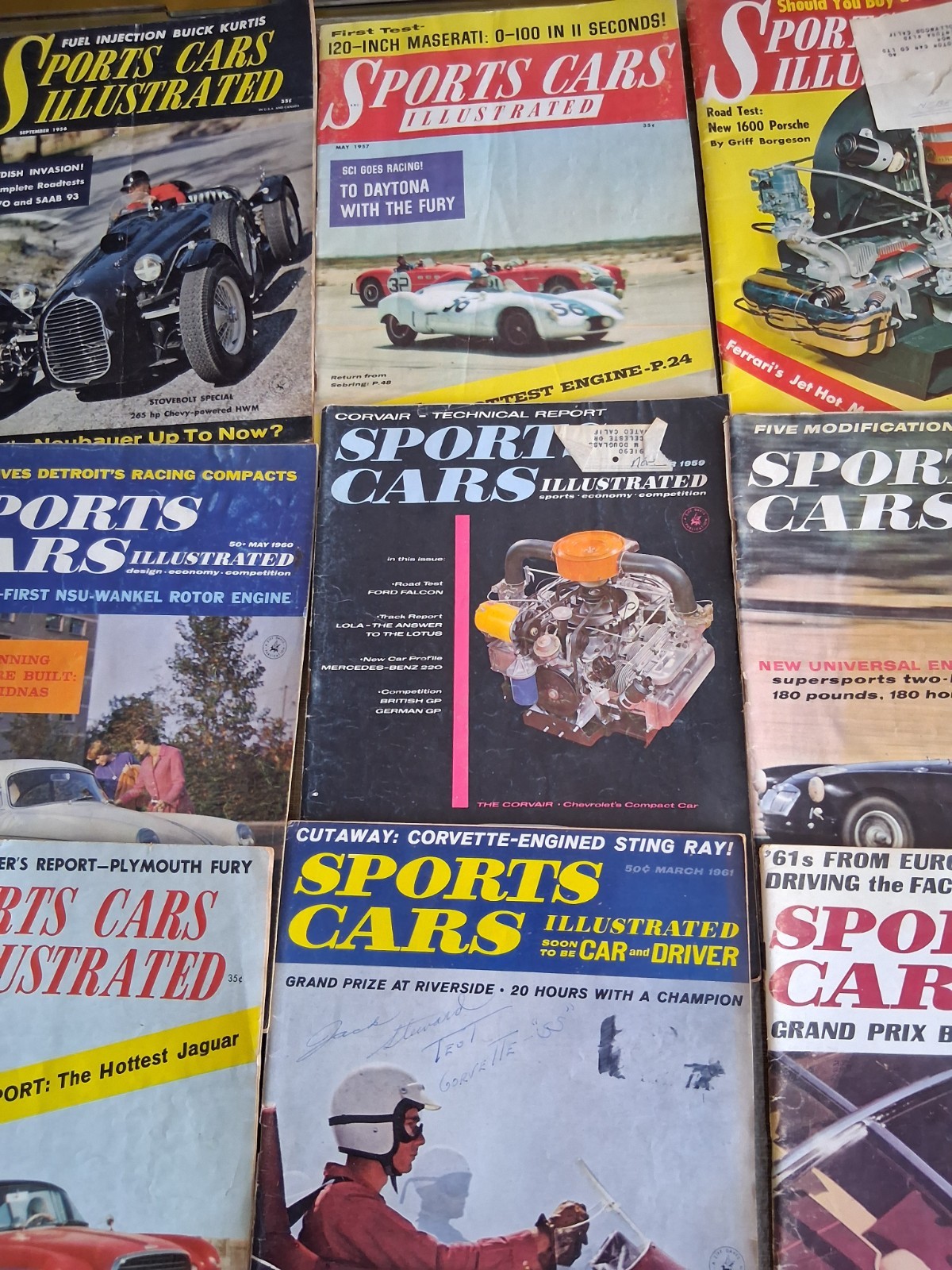 Sports Cars Illustrated Magazines 1950&rsquo;s & 60&rsquo;s – Lot of (15) EL-B1
