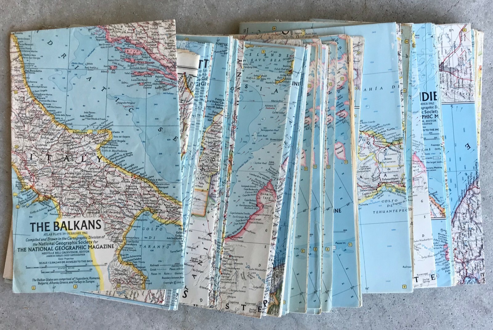 National Geographic Maps Inserts Posters 1940&rsquo;s 1950&rsquo;s 1960&rsquo;s 1970&rsquo;s PICK 1 MAP
