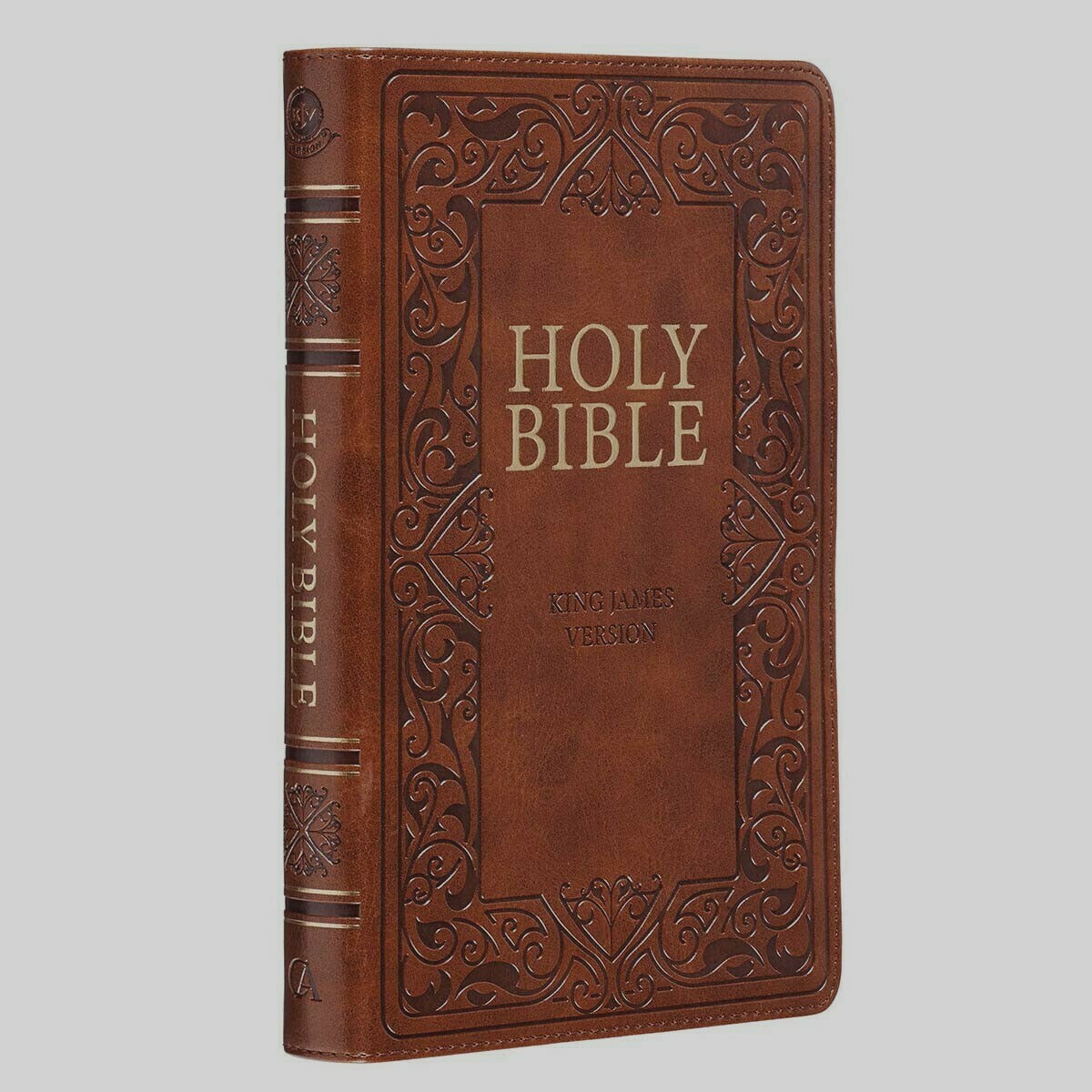The Holy Bible Kings James Version Bible Thumb Indexed Red Letter / Brown