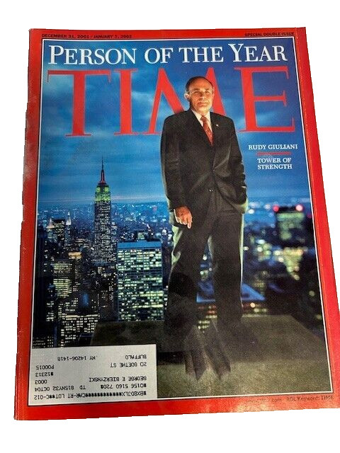 Time Magazine – Person of the Year Rudy Giuliani – December 31, 2001