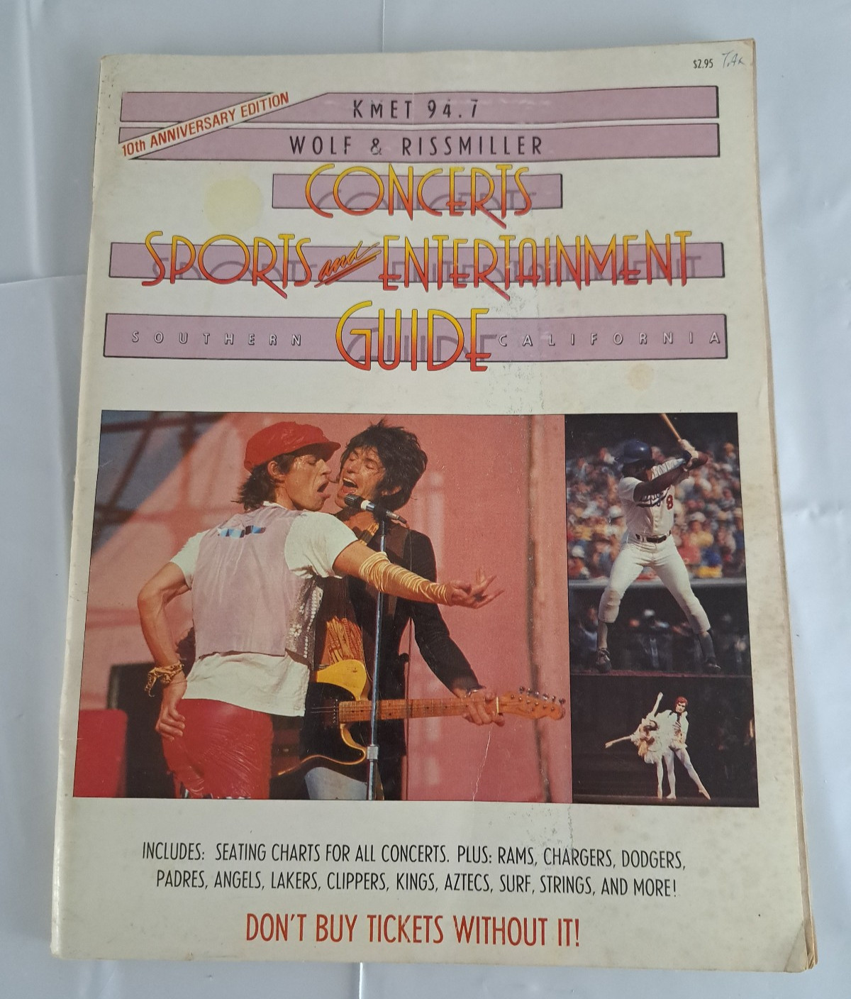 Vintage KMET 94.7 Southern California Concert & Entertaiment Guide Magazine 1978