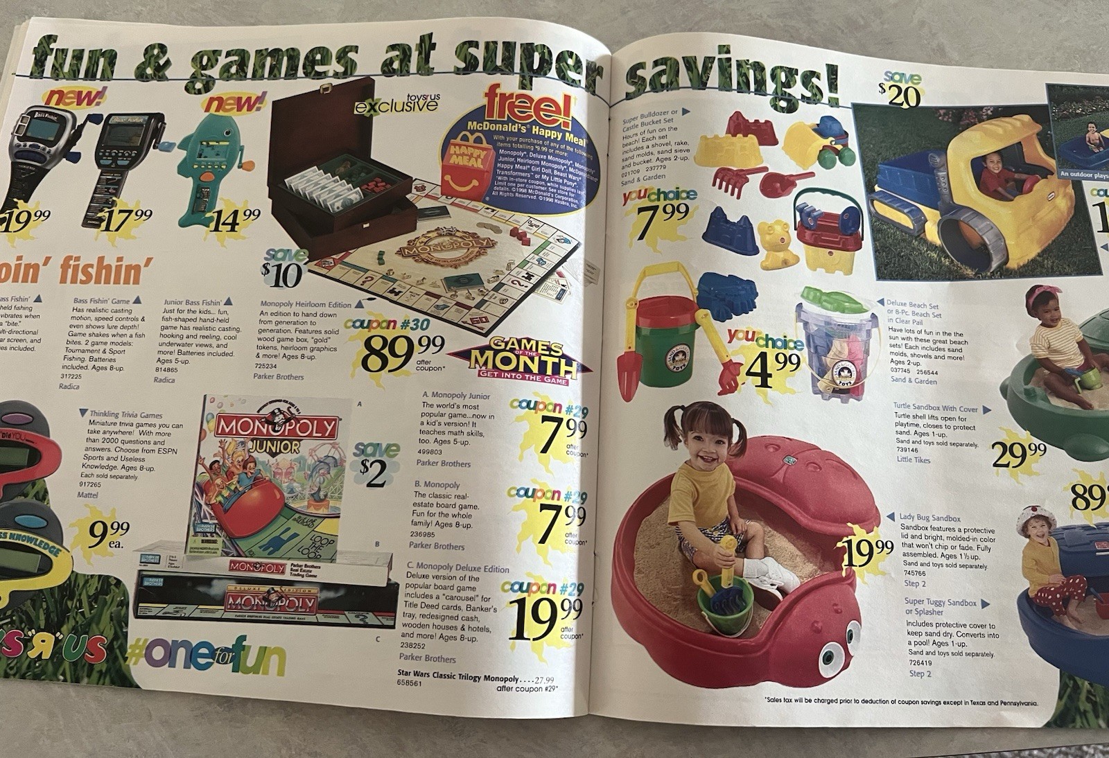 Toys R Us Catalog March 1998 Barbie, N64, PS1, Etc Ads RARE 47 Pages Intact!!