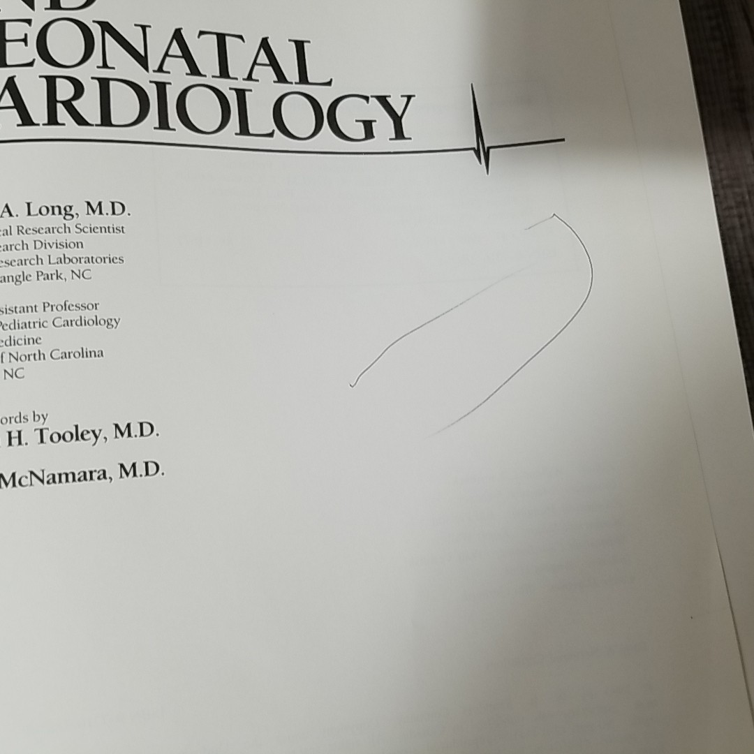 Fetal & Neonatal Cardiology Walker A. Long MD Hardback Hardcover 1990 Ships Fast