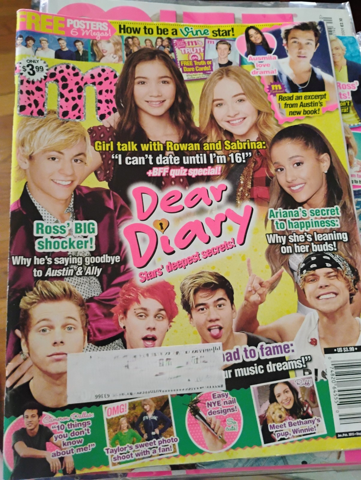 M Magazine Jan./Feb. 2015-Sabrina Carpenter, Ariana Grande, 5SOS, Taylor Swift