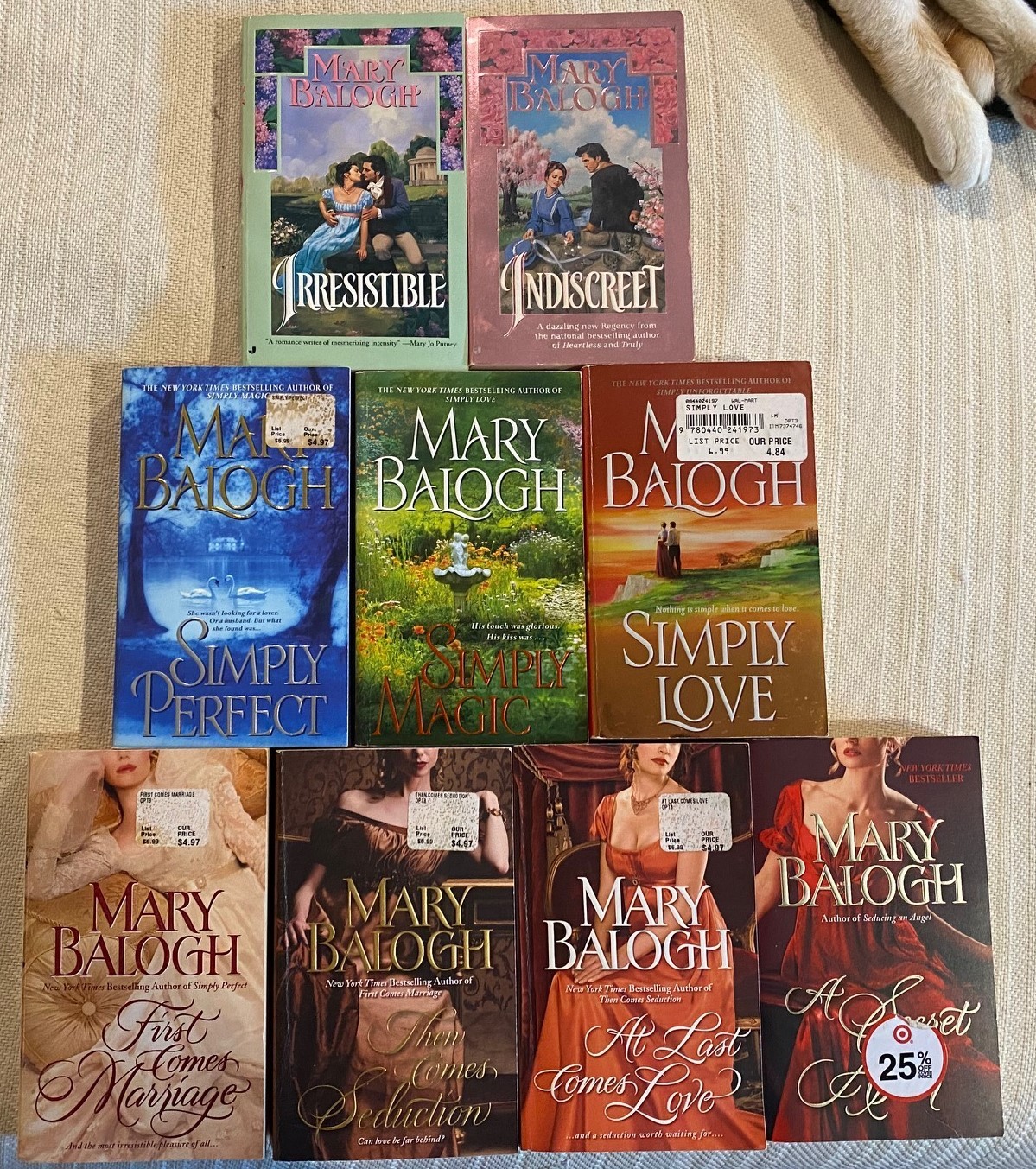 MISSING ONE – The Huxtable Quintet, Simply, & Horsemen Series by Mary Balogh