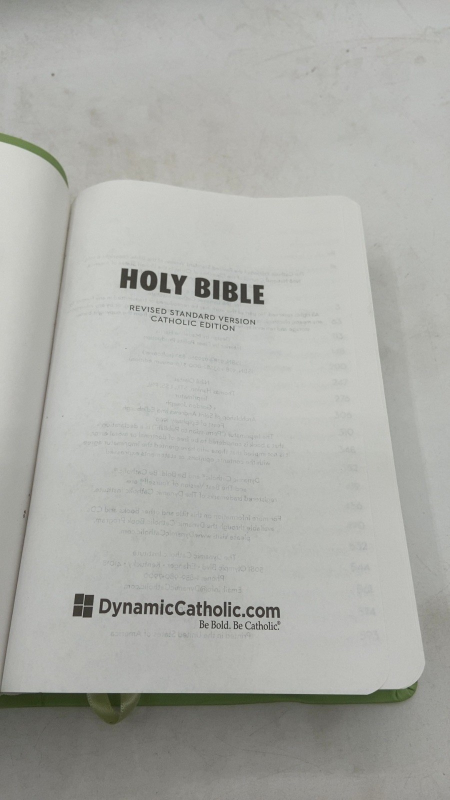 Holy Bible: Revised Standard Version Catholic Edition