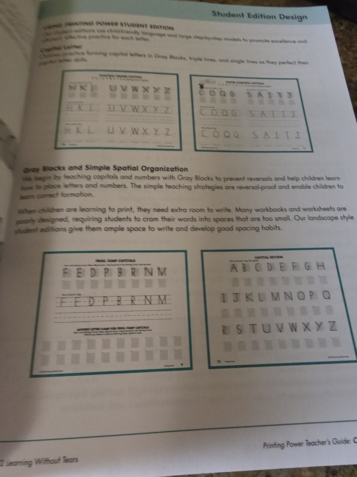 Learning Without Tears – Printing Power Teacher&rsquo;s Guide