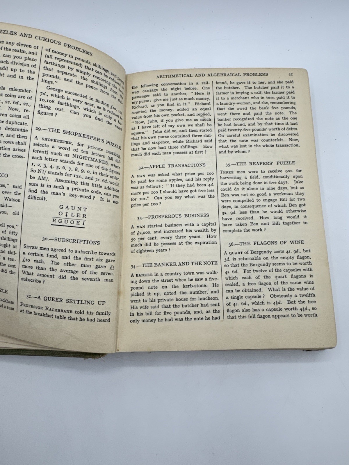 Puzzles and Curious Problems by Henry Ernest Dudeney HB Nelson 1931 Vintage