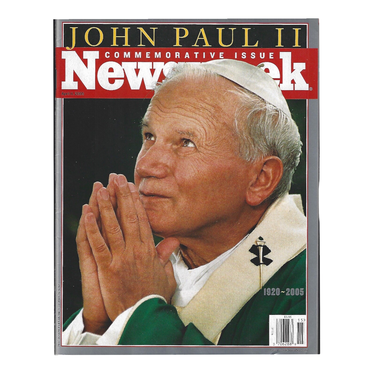 Newsweek Commemorative Issue April 11, 2005 John Paul II 1920-2005