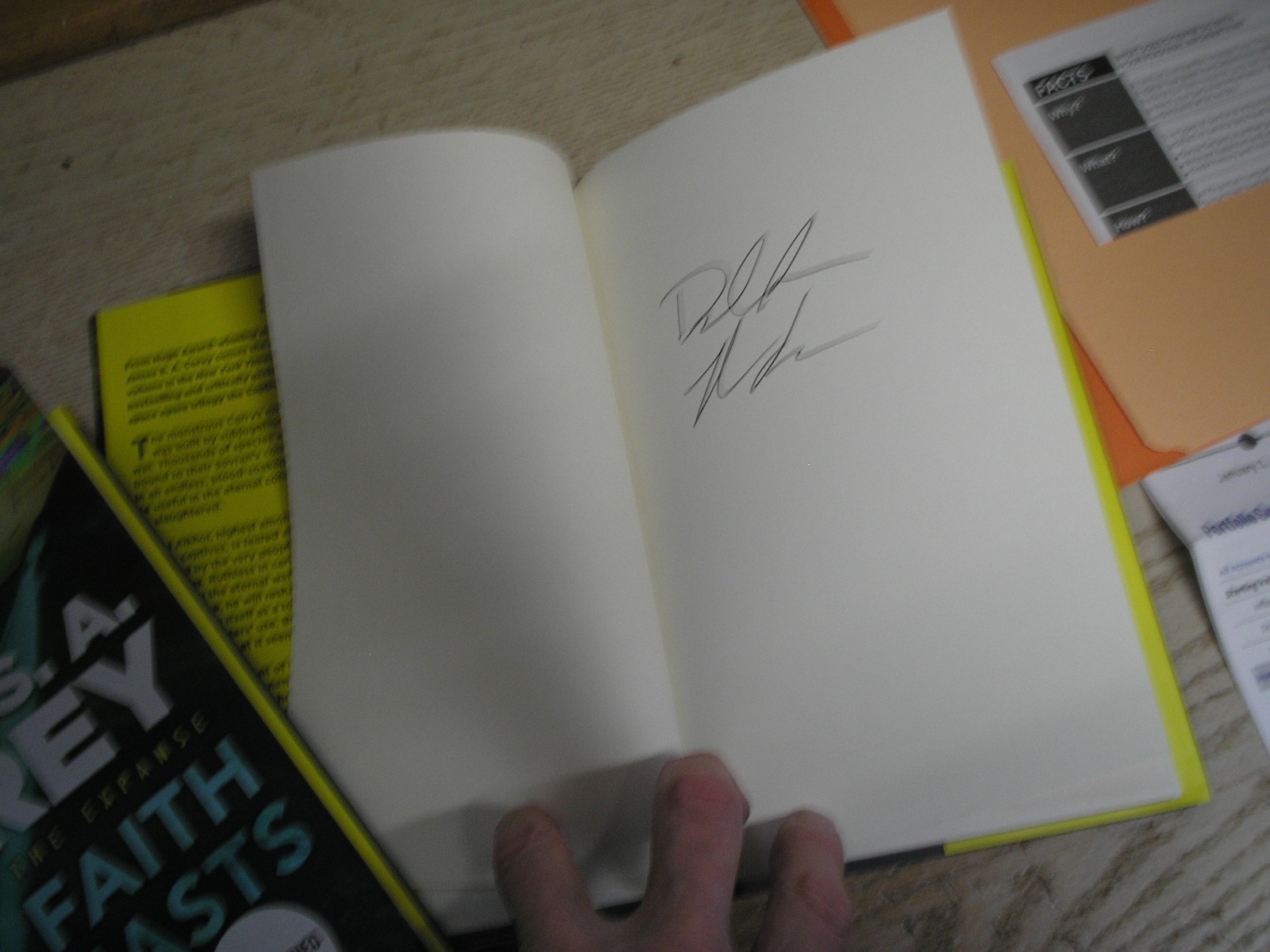 SIGNED US 1st print The Faith of Beasts Hardcover by Corey, James S. A. NEW