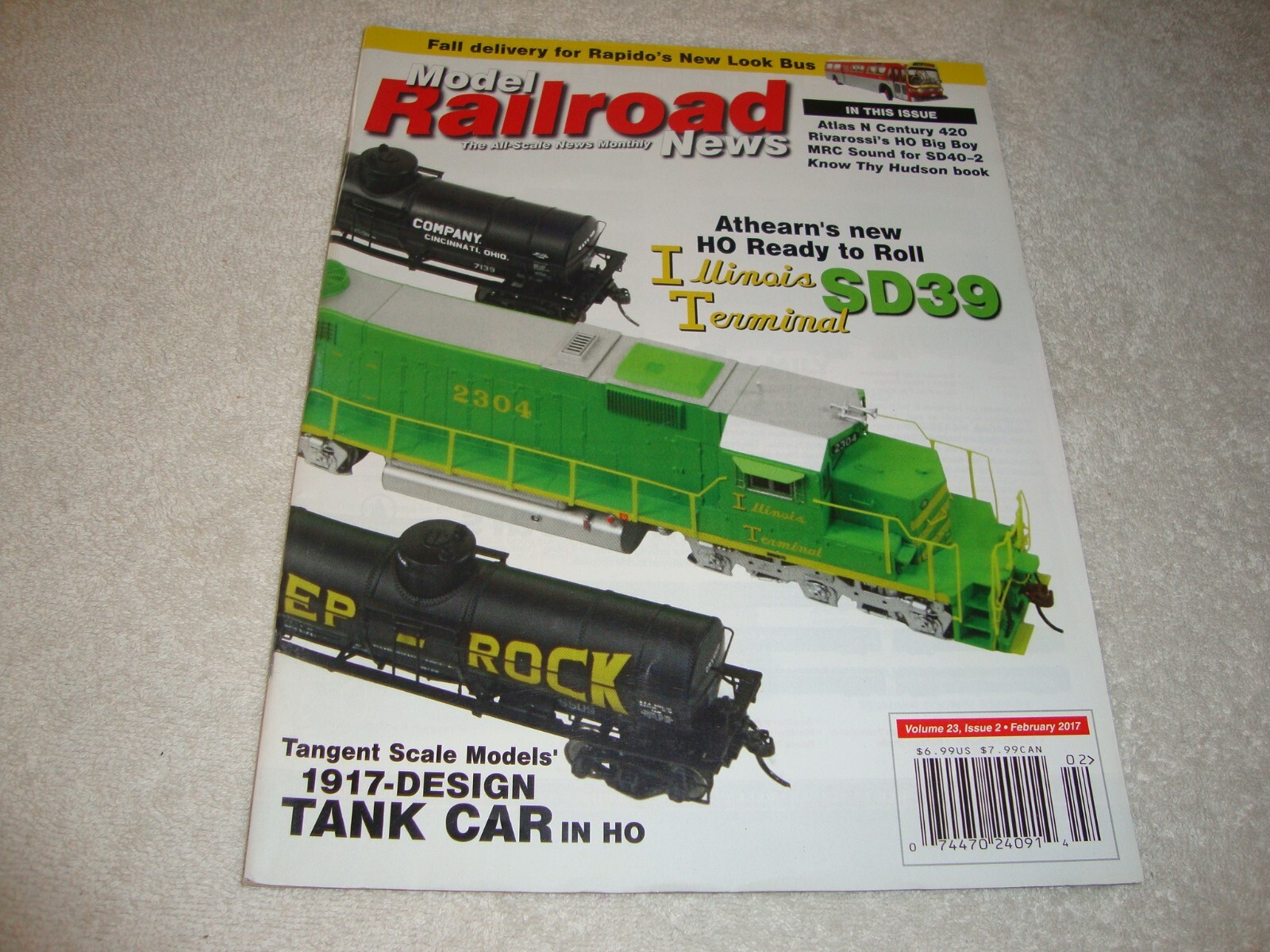 Model Railroad News Magazine February 2017 trains
