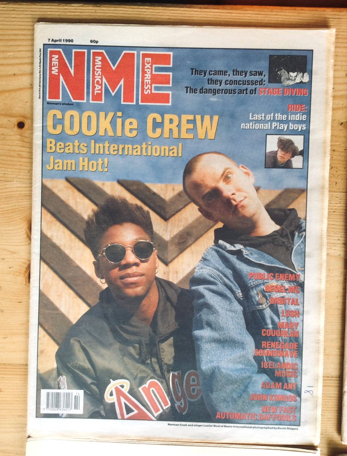 NME. New Musical Express Magazines. April 1990. Four issues. No Posters.