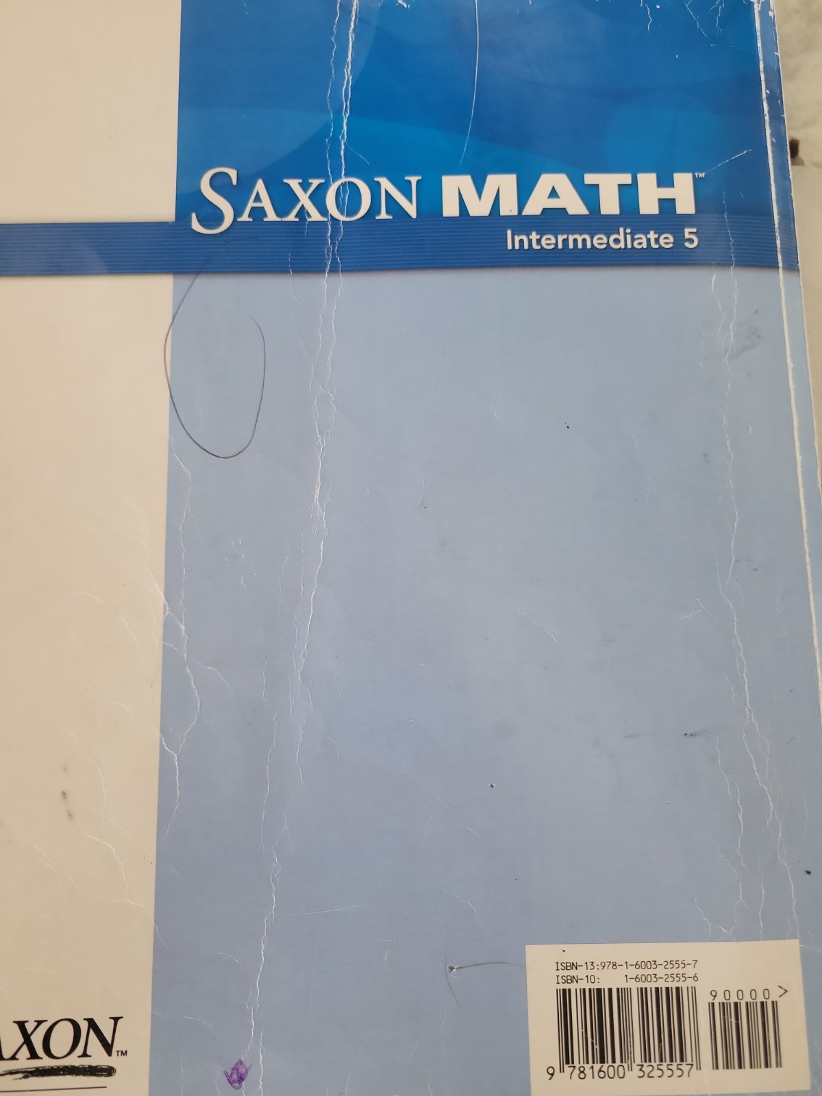 Saxon Math Intermediate 5 Student Textbook and Solutions Manual