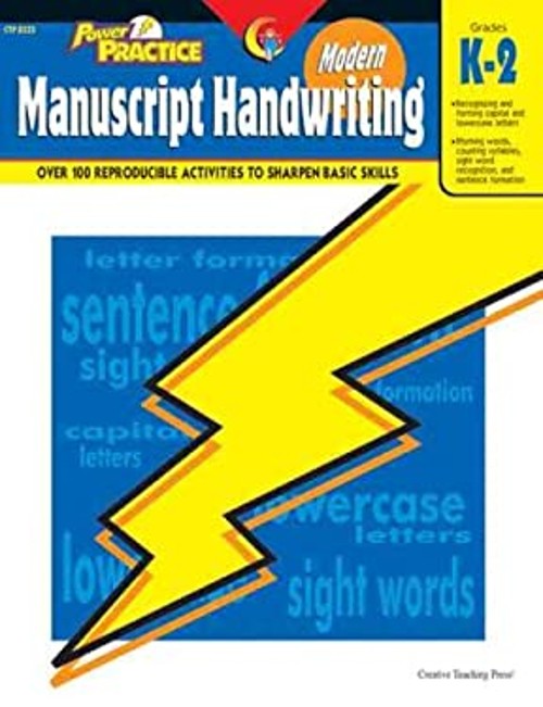 Power Practice : Modern Manuscript Handwriting Paperback