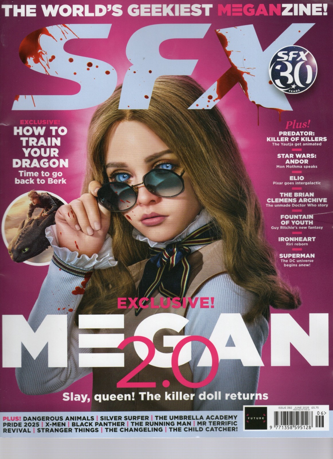 SFX Mag Issue 392 (June 2025) – M3GAN 2.0, How to Train Your Dragon, Predator,