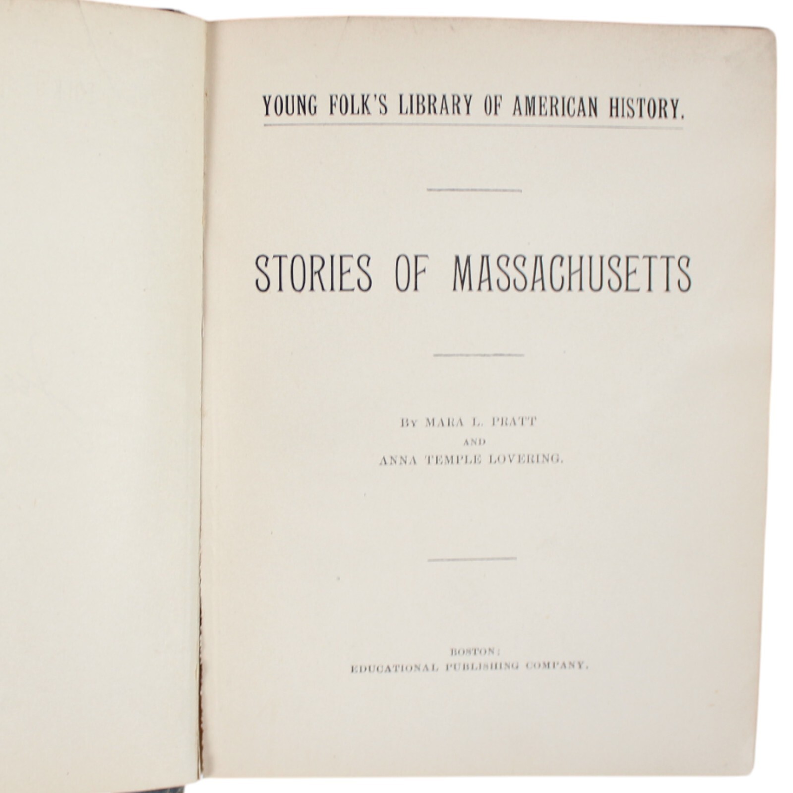 1892 MASSACHUSETTS HISTORY VICTORIAN Children&rsquo;s Americana Illustrated Colonial