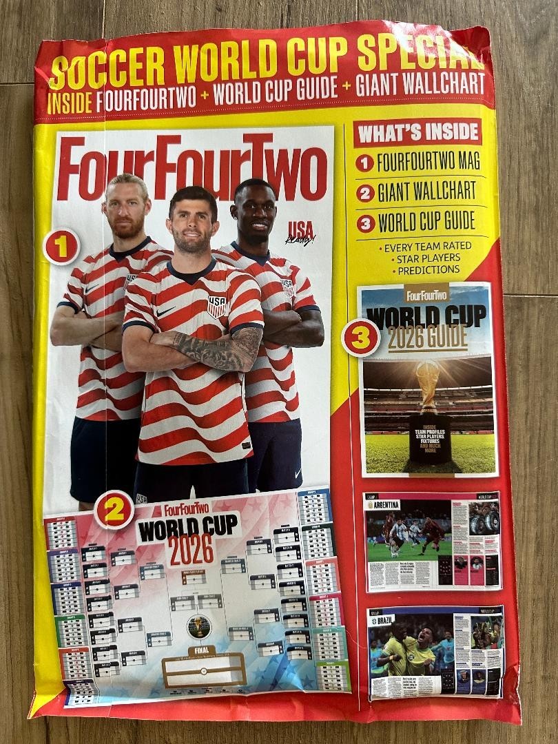 2026 SOCCER WORLD CUP GUIDE Special Edition Magazine FOUR FOUR TWO Extras CHART
