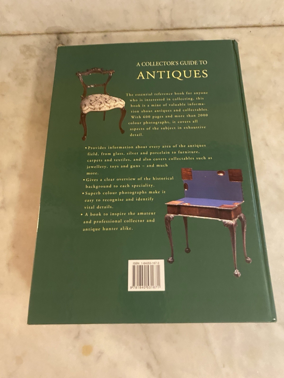 Collector&rsquo;s Guide to Antiques RARE Rebo Productions Hardback Book 600 pages