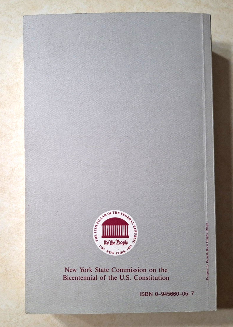 New York and the Union Vintage NY State History U.S. Constitution Bicentennial