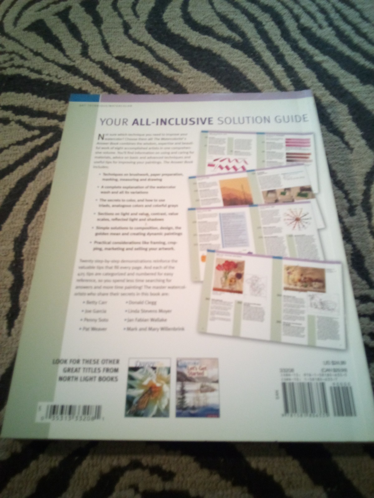 The Watercolorist&rsquo;s Answer Book~425 Tips, Techniques, Solutions~Gina Rath Art