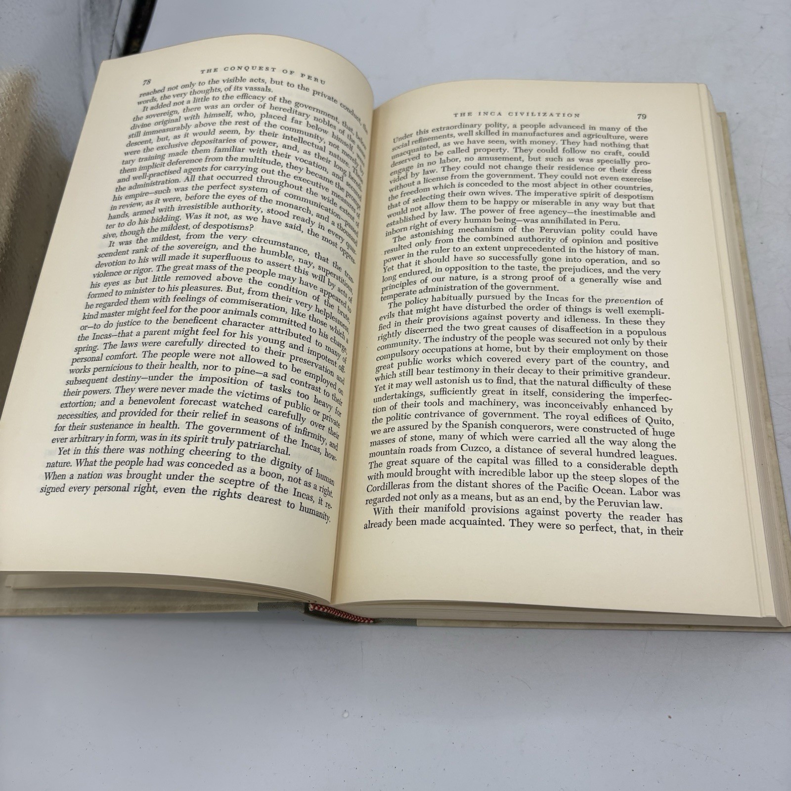 Vintage The Conquest Of Peru Pizarro Prescott Hardcover Slipcase Newsletter 1957