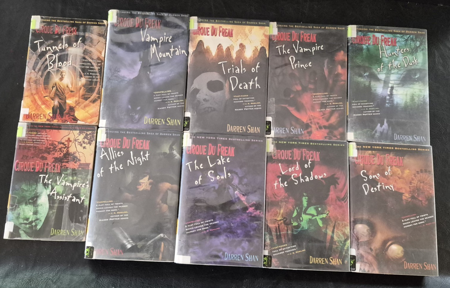 Lot 10 Cirque du Freak Hardcover Darren Shan Vampires 2 3 4 5 6 7 8 10 11 12
