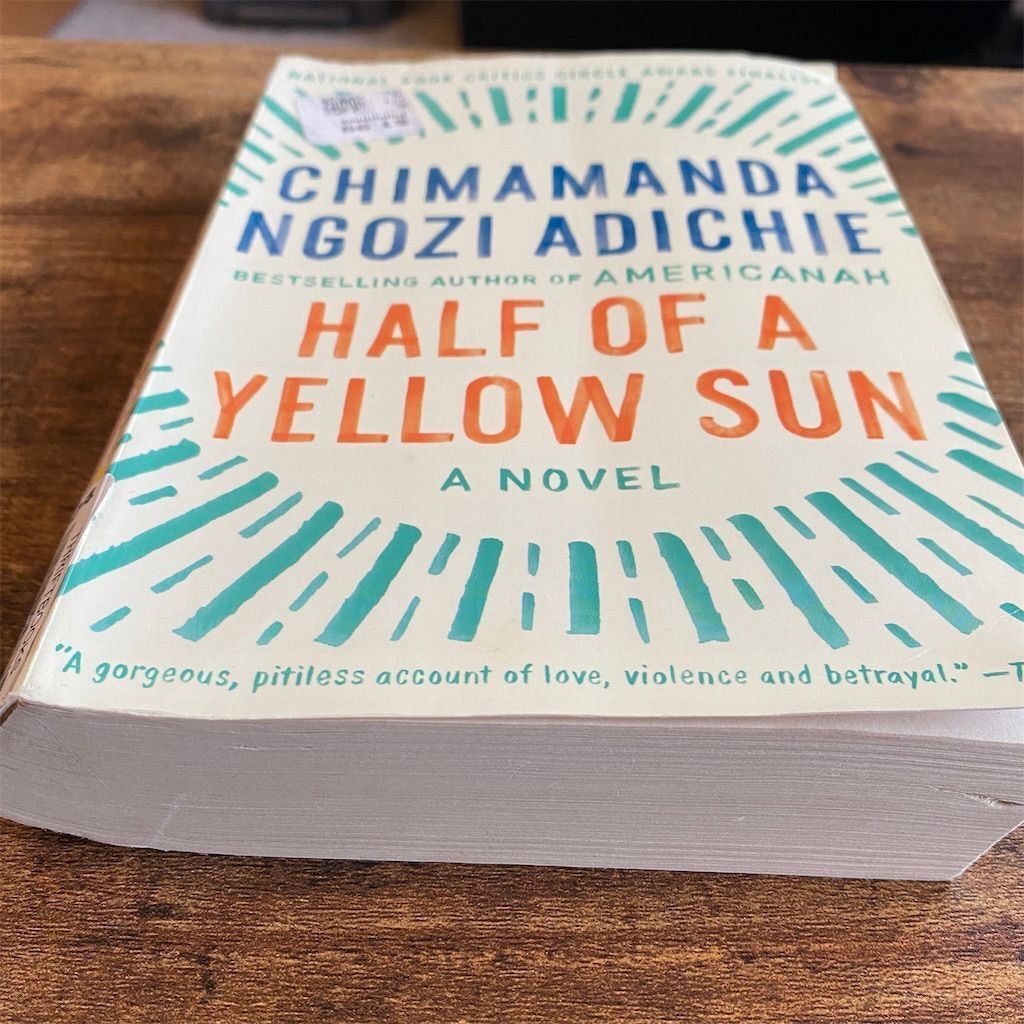 Half of a Yellow Sun Chimamanda Ngozi Adichie Paperback Historical Fiction Novel