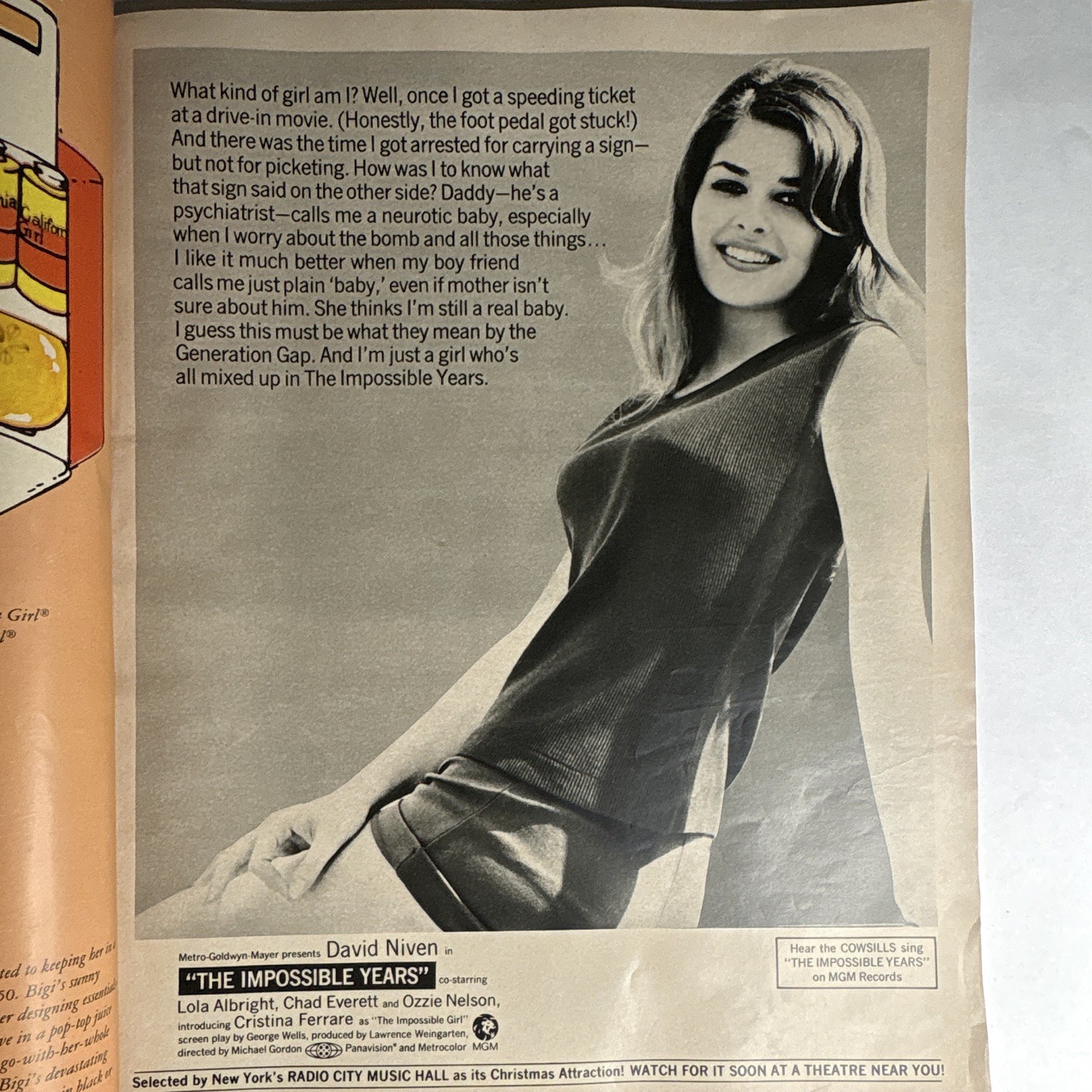 SEVENTEEN magazine December 1968-Fashion makeup hair Cover: Cybill Shepherd