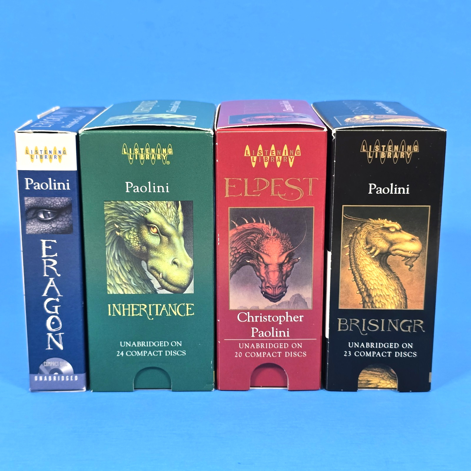ERAGON ELDEST BRISINGR INHERITANCE AUDIOBOOK CD LOT CHRISTOPHER PAOLINI FANTASY
