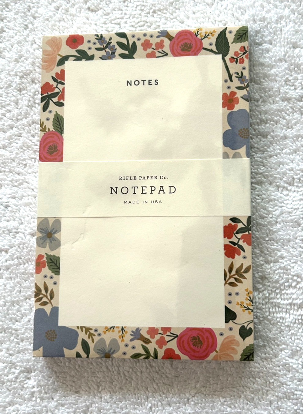 Rifle Paper Co. Notepad NEW sealed To-do List 4.25 x 6.5 Floral Pattern