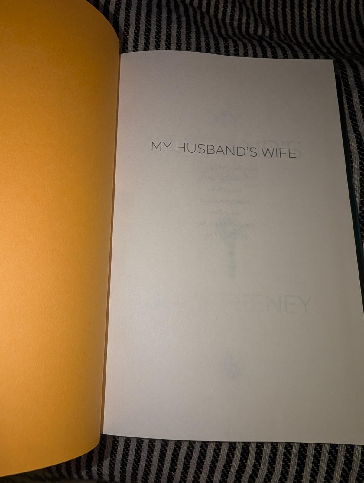 My Husband&rsquo;s Wife by Alice Feeney Hardcover New 2026 First Edition