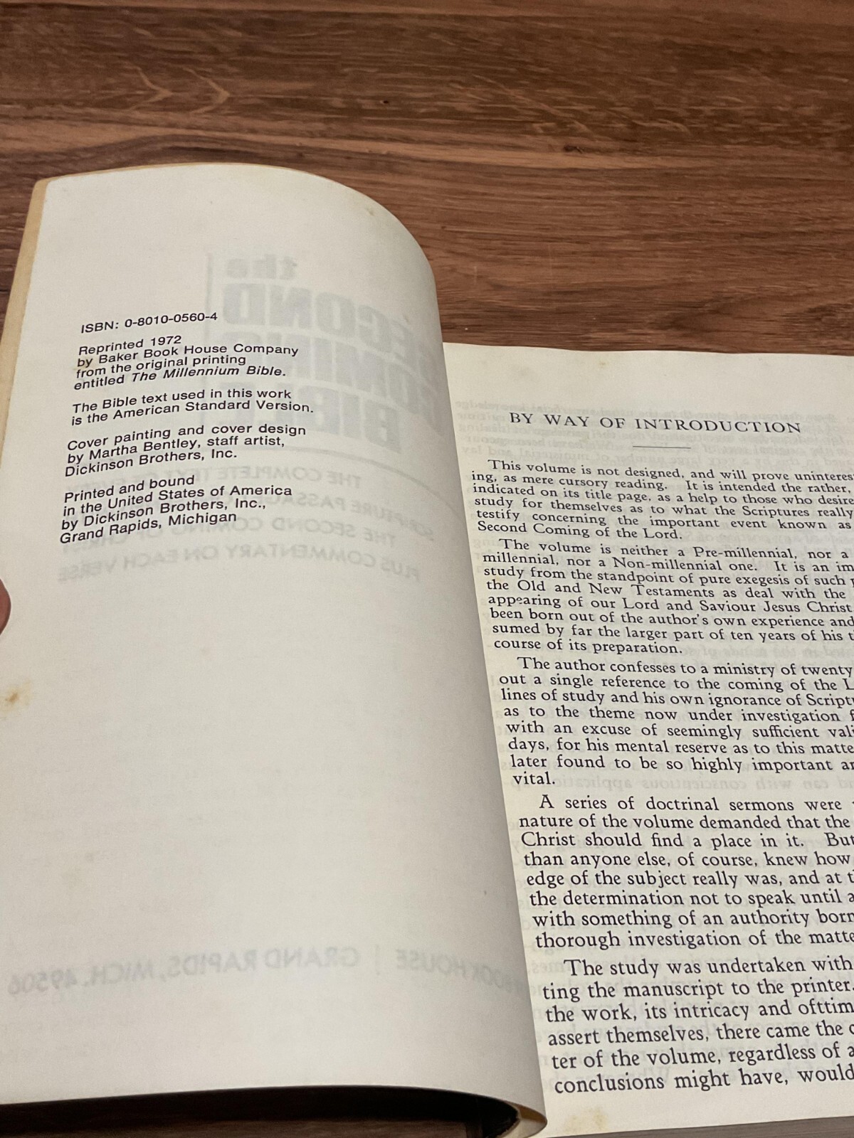 The Second Coming Bible by William E. Biederwolf Baker Book House Co., 1972