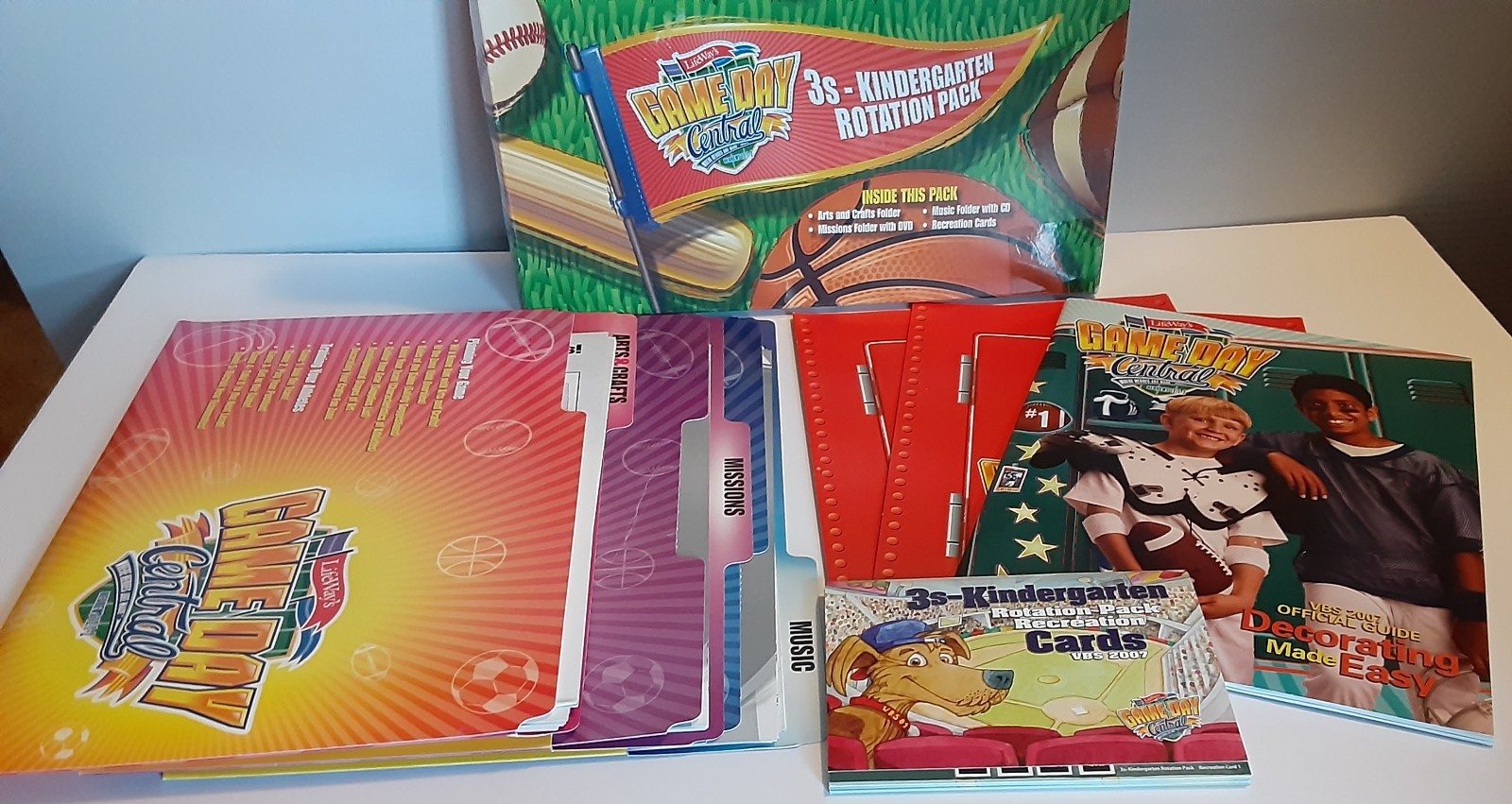 Lifeway&rsquo;s Game Day Central 2007 VBS 3s Kindergarten Rotation Pack DVD/CD/CD-Rom