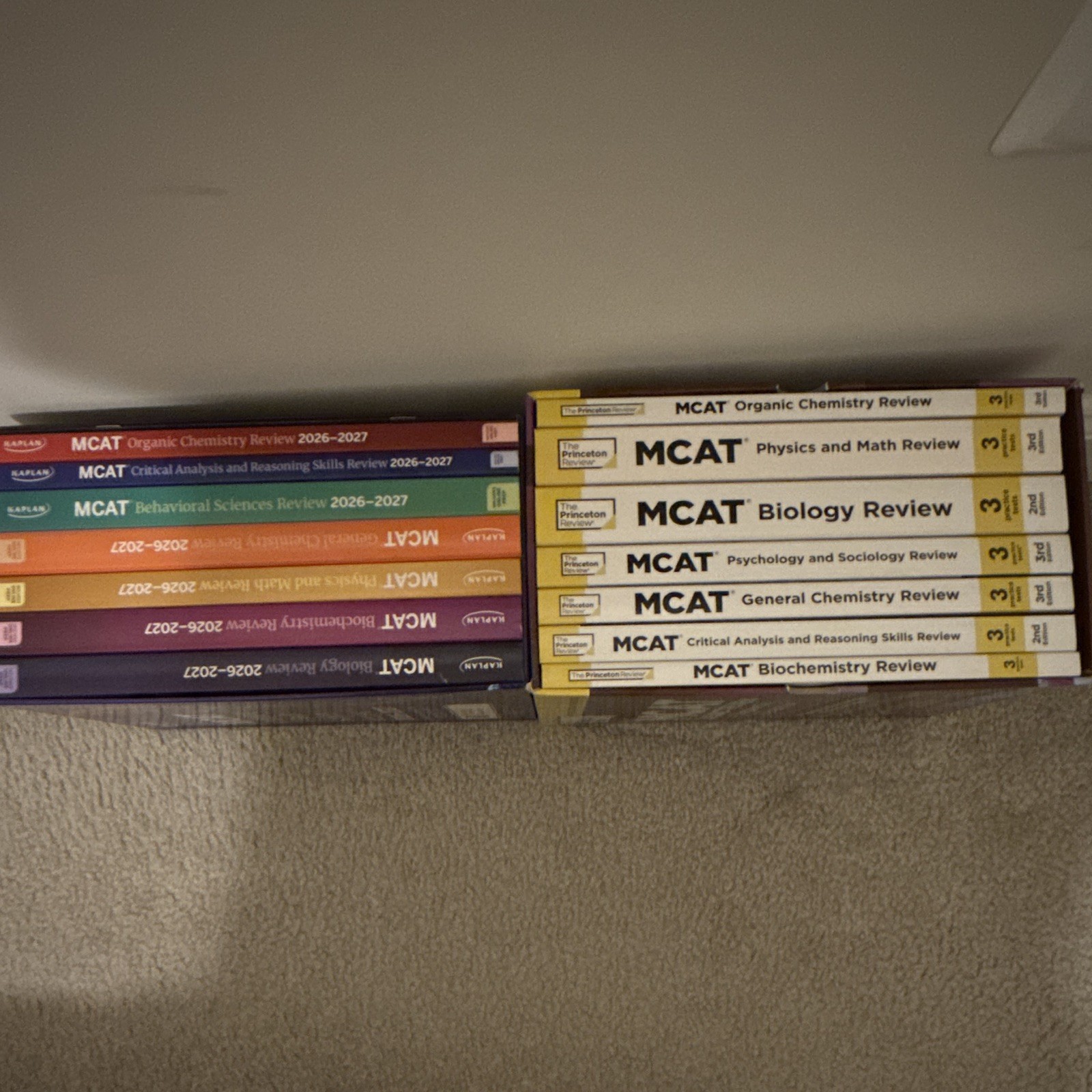 Kaplan MCAT Complete 7-Book Subject Review 2026-2027 + Princeton 3rd Edition