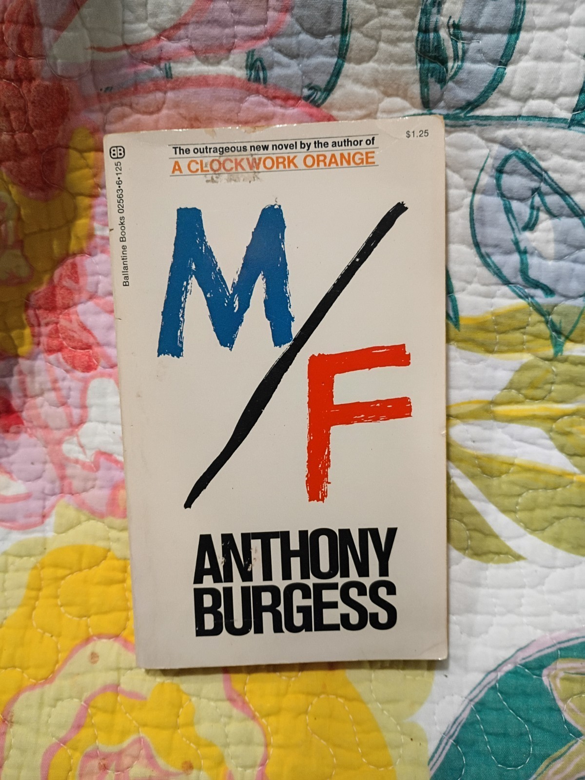 M/F by Anthony Burgess – First Edition First Print Vintage Paperback – 1972