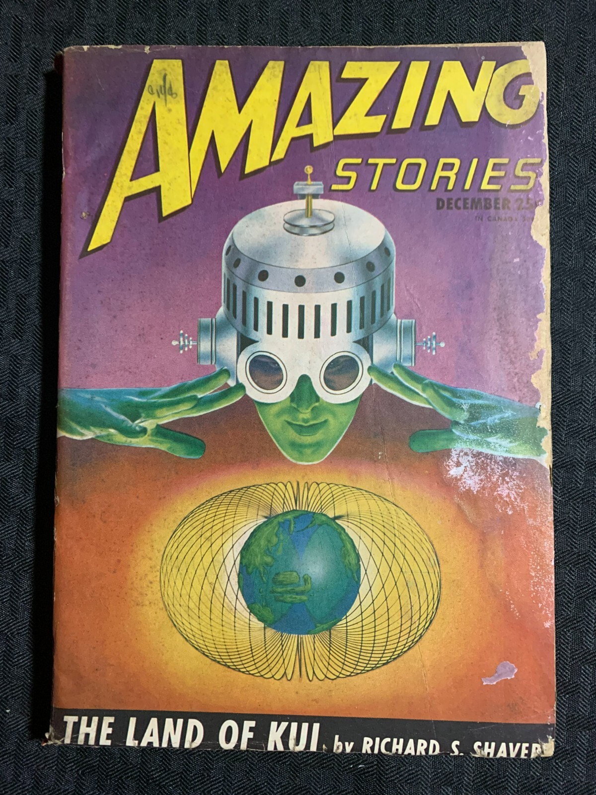 1946 Dec AMAZING STORIES Pulp Fiction Magazine G/VG 3.0 Richard S Shaver