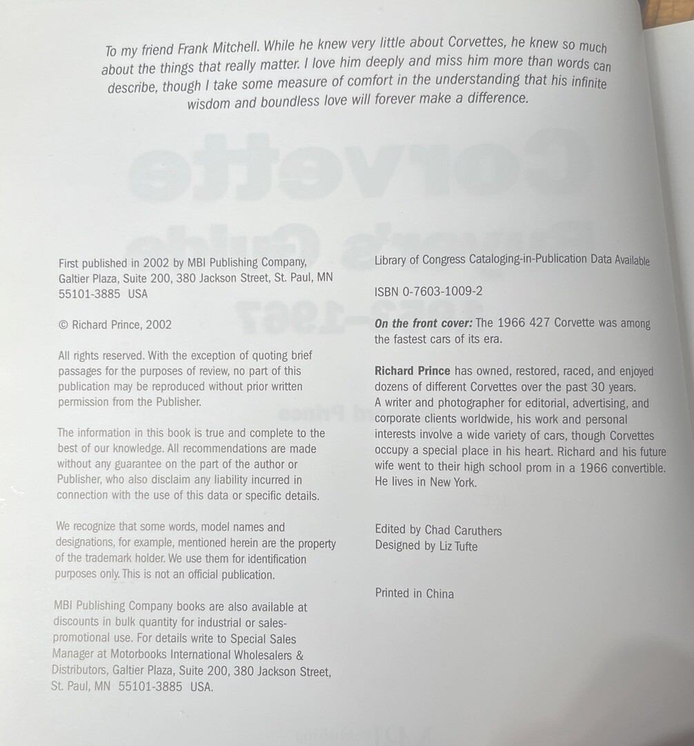 Corvette C3 Buyer&rsquo;s Guide 1968-1982 (1st Ed) by Prince, Richard