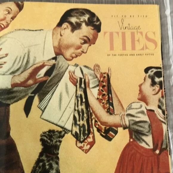 FIT TO BE TIED Vintage TIES of the Forties & Early Fifties hardcover historical