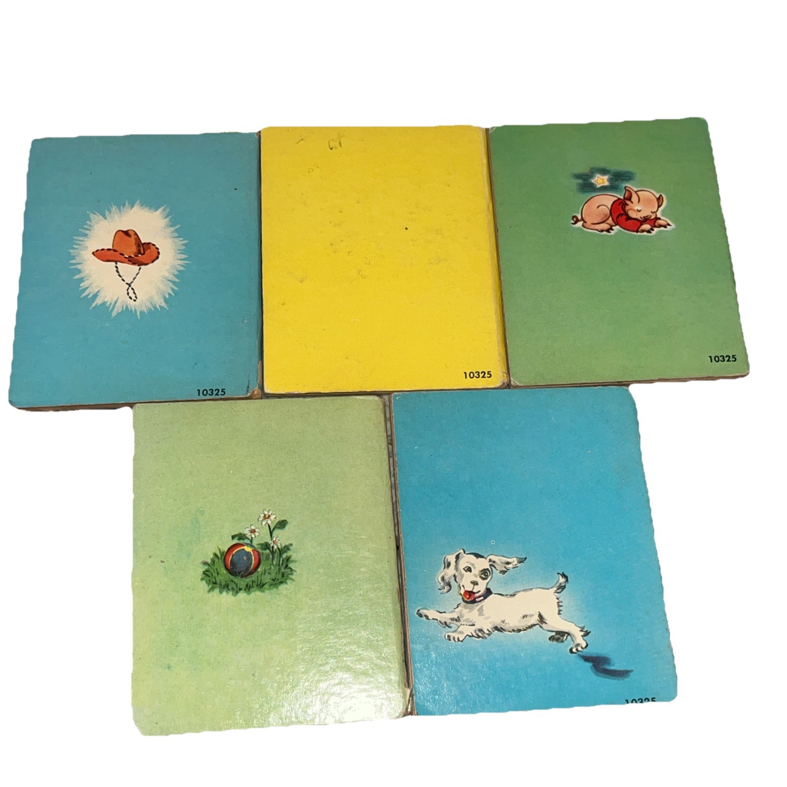 Whitman Publishing 1950s Tiny Tales Mini Books (5) Cowboy Bill, 5 Fat Piggies…