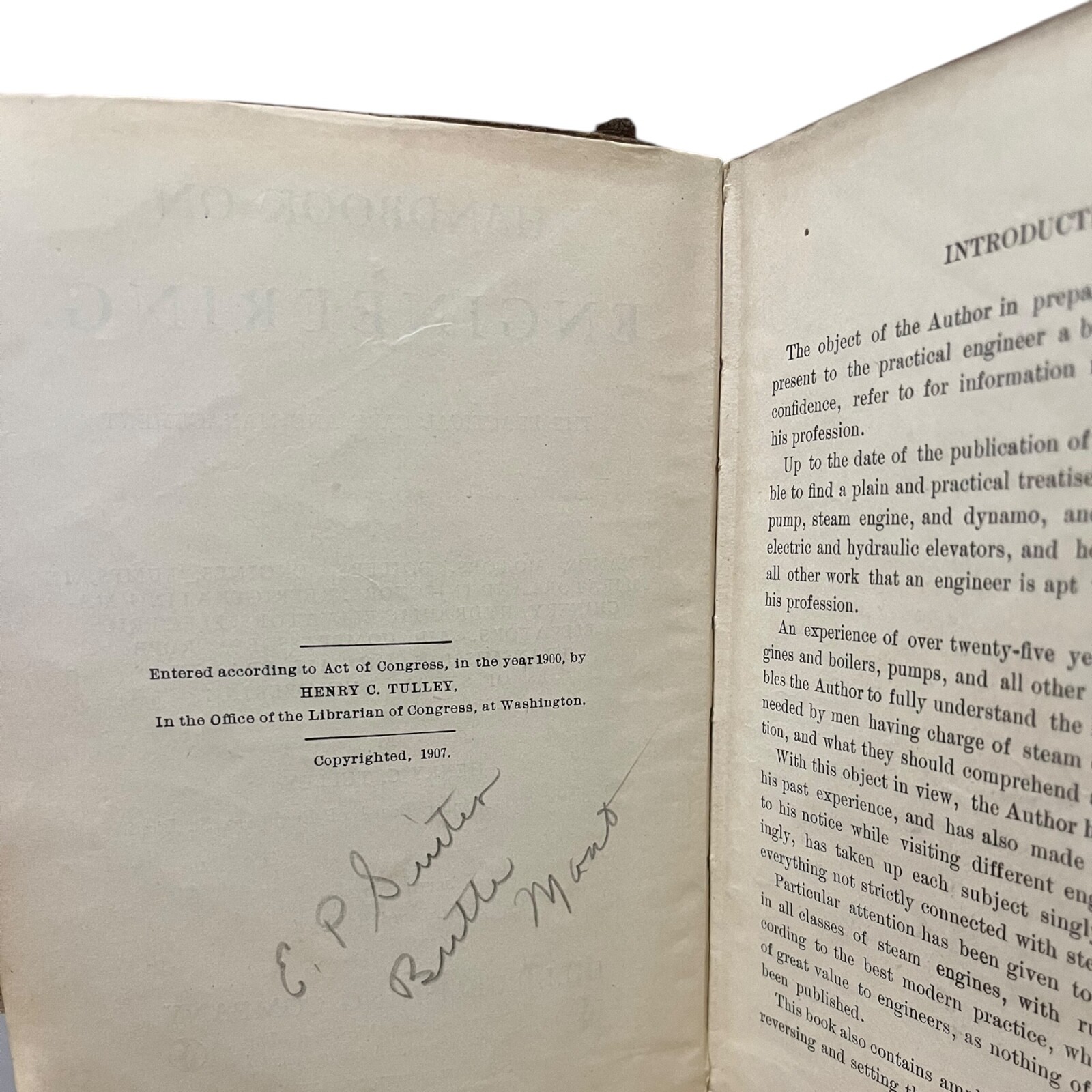 Handbook on Engineering – Henry Charles Tulley (1907) – Sixth Edition