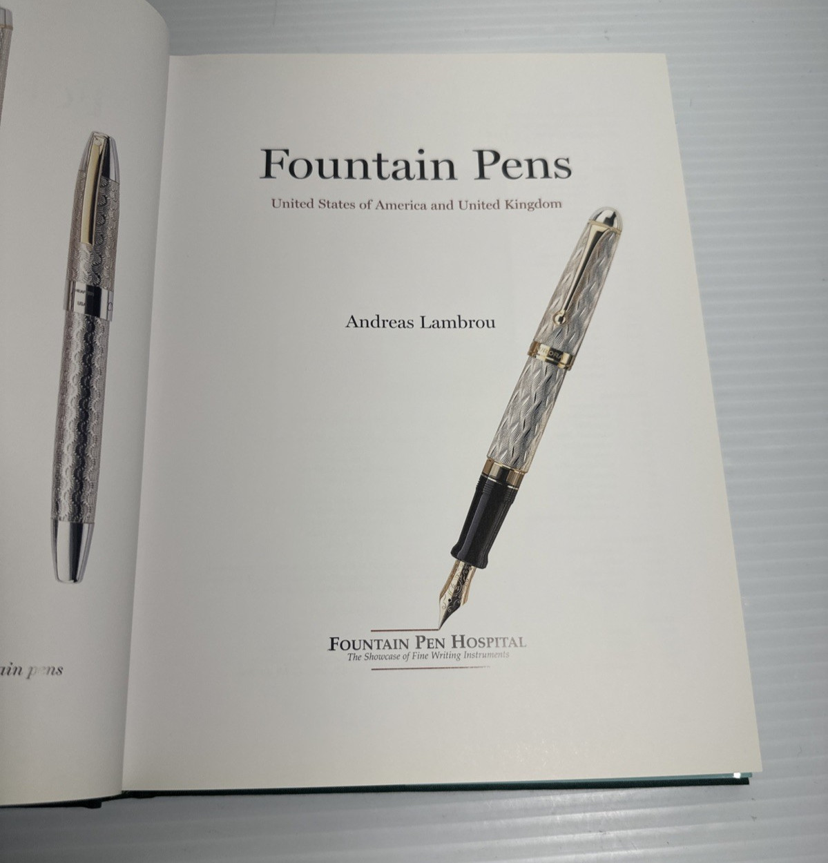 Fountain Pens United States United Kingdom Andreas Lambrou 2000 HC DJ History