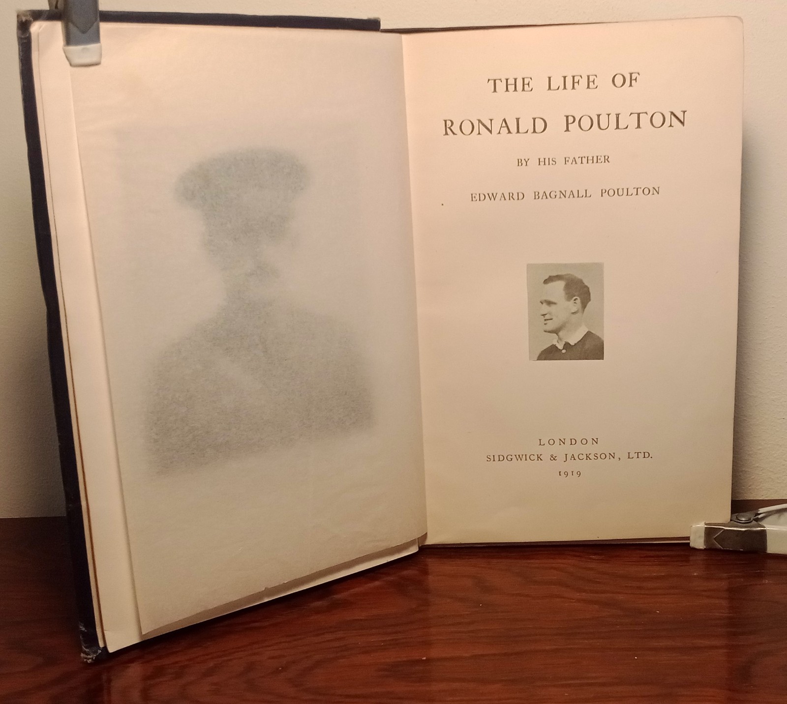 Ronald Poulton Rugby Great First World War 1 WW1 Memorial Volume Ploegsteert