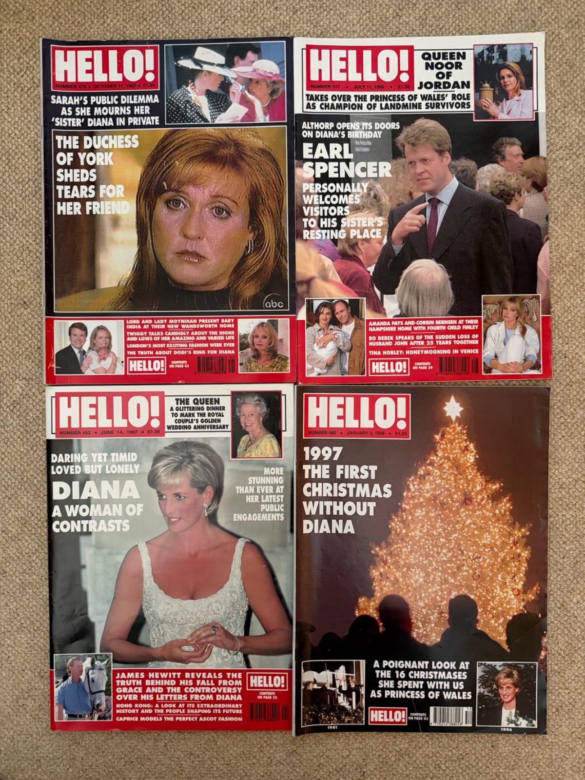 Hello! Magazines No.462, 479, 490 & 517, June 1997 to July 1998