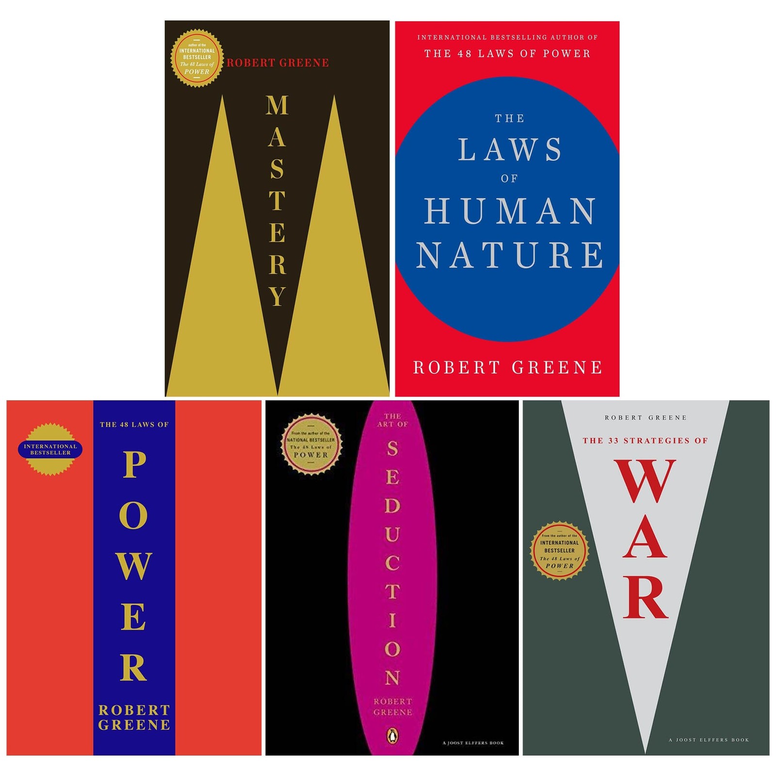Robert Greene 5 Books Collection Set – Non Fiction – Paperback