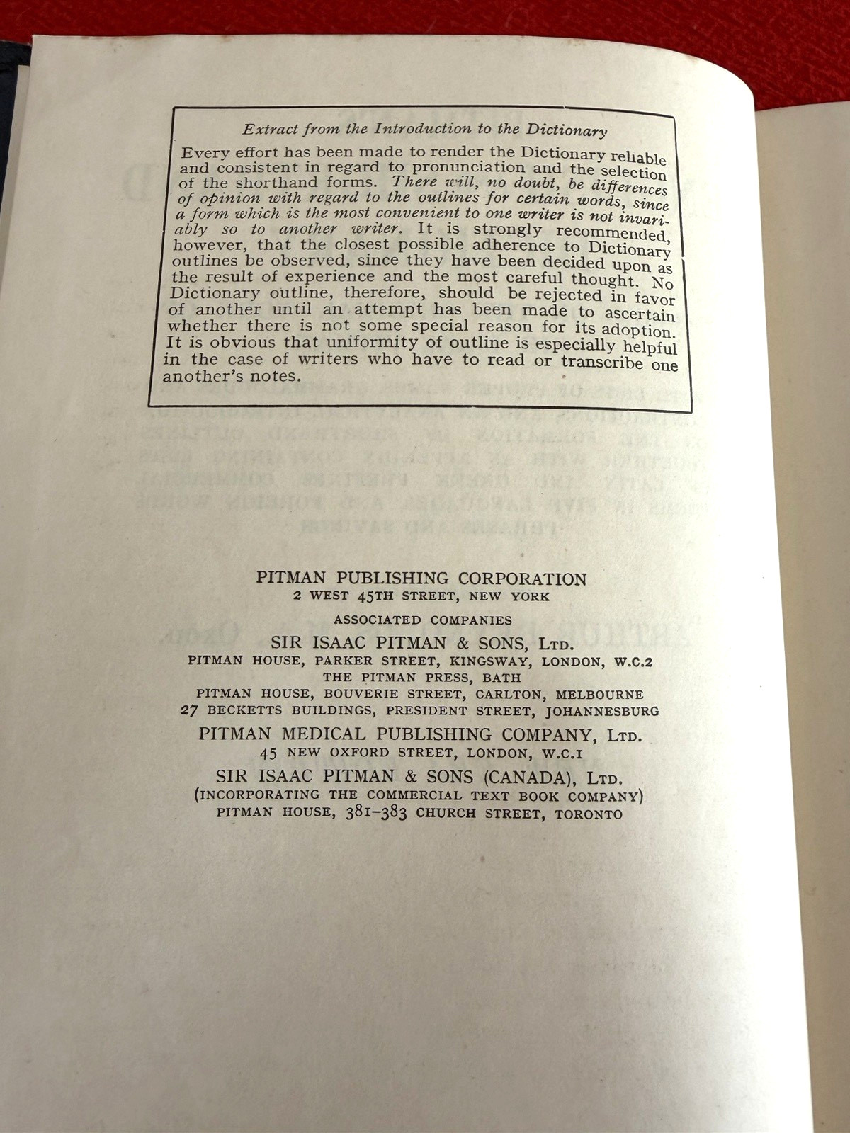 VTG Pitman&rsquo;s English and Shorthand Dictionary New Era Edition HB United Kingdom
